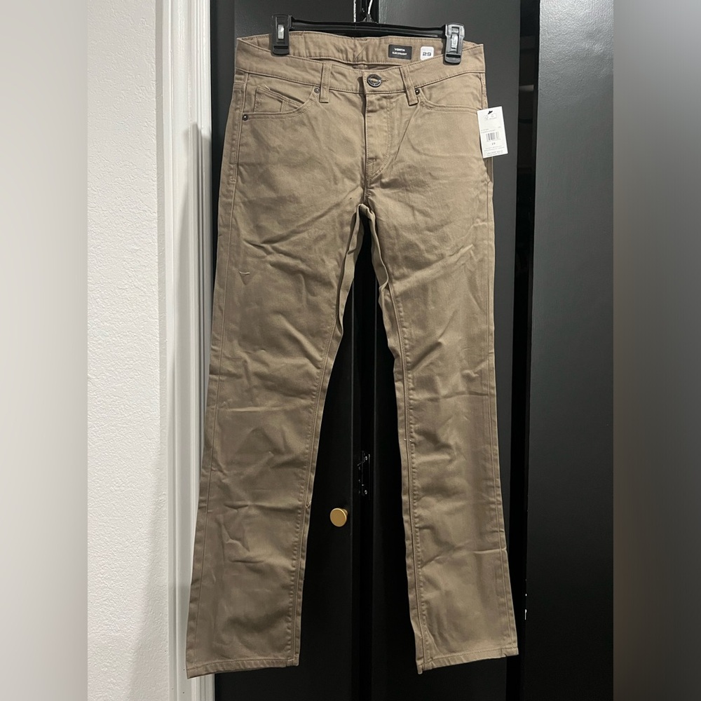 Volcom Men's Slim Pants  - Gray